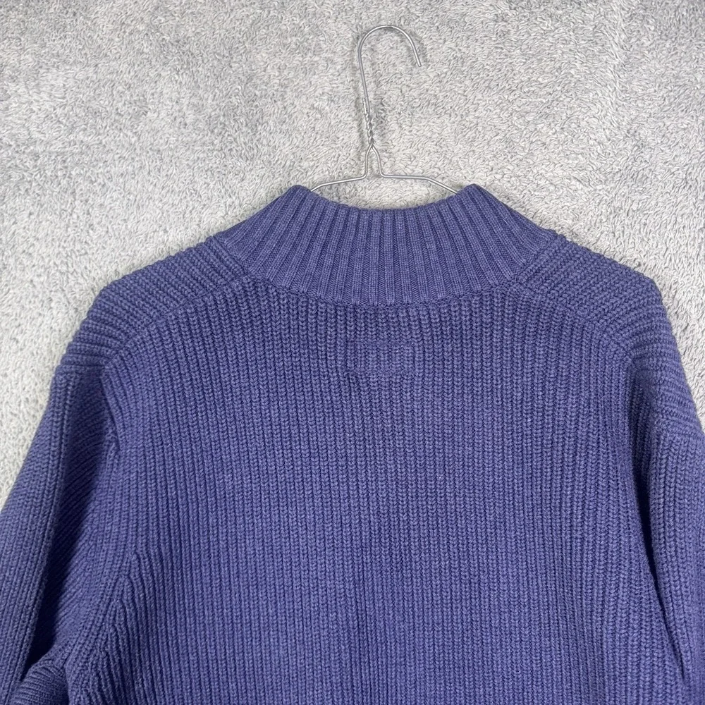 Duluth Trading Burly Retirement Sweater Men XLT Waffle Knit 1/4 Zip Ribbed 71318